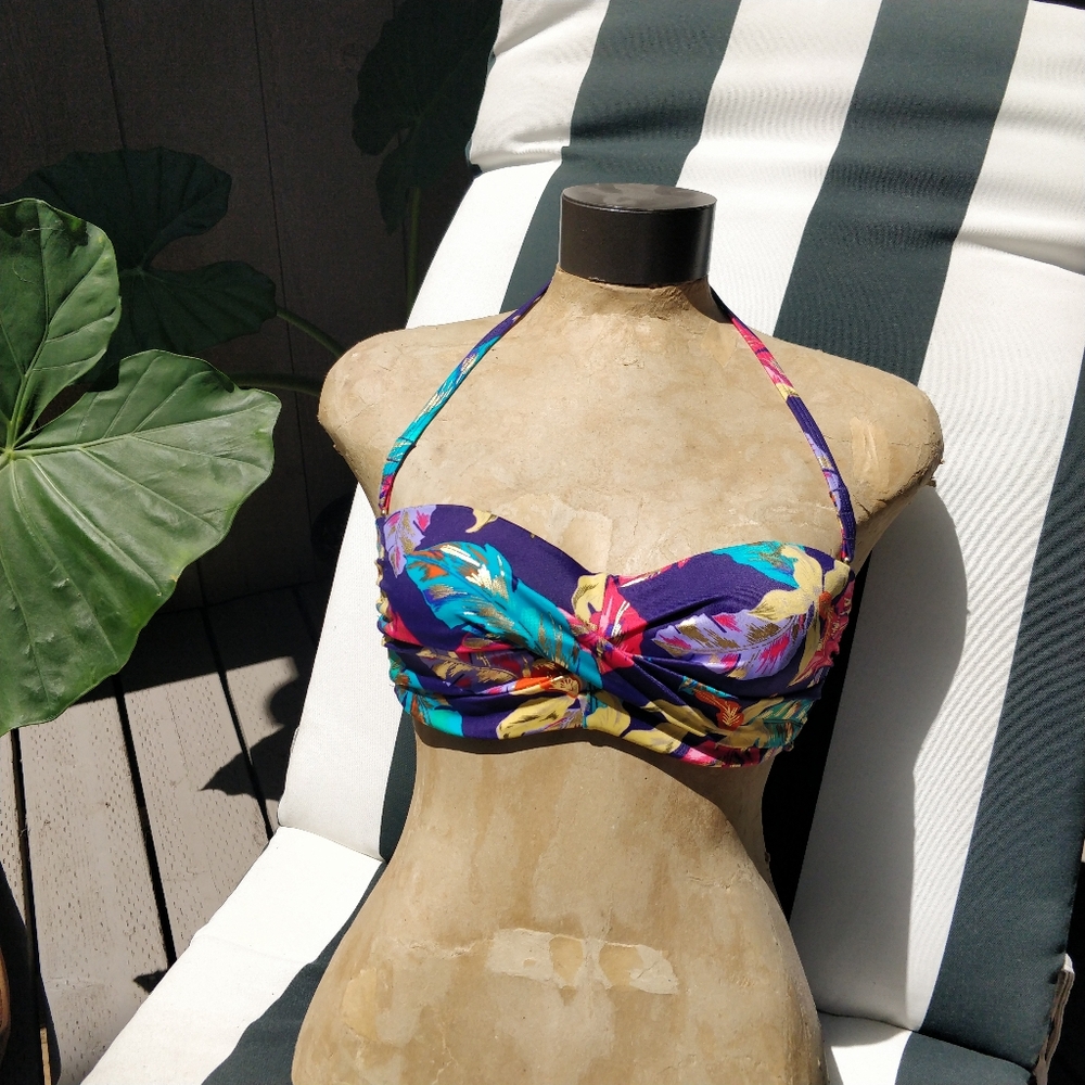 Victoria's Secret Tropical Printed Bandeau Bikini Top